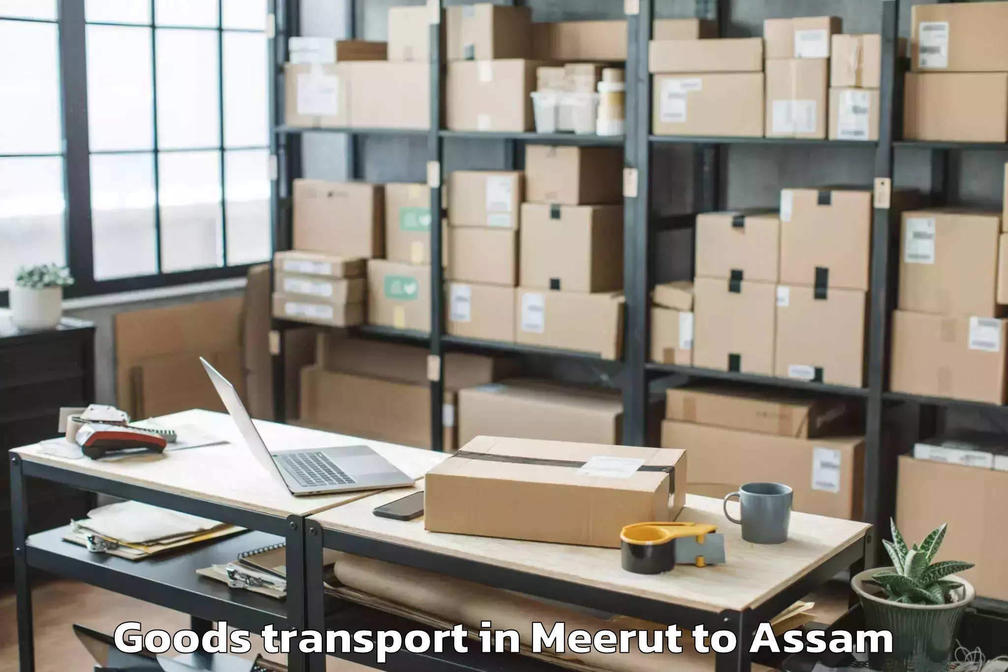 Leading Meerut to Goroimari Goods Transport Provider